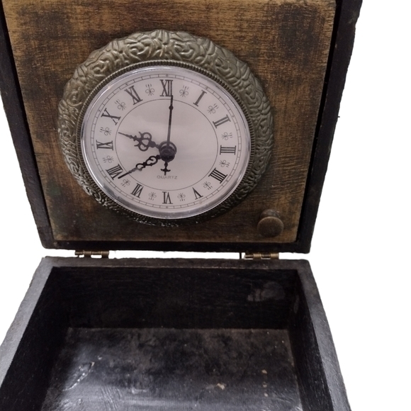 Mantel‎ Clock/Jewelry Box - Picture 5 of 12